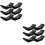 12Pcs Adjustable Dumbbell Stand Sturdy Black Storage Rack for Home Gym 7