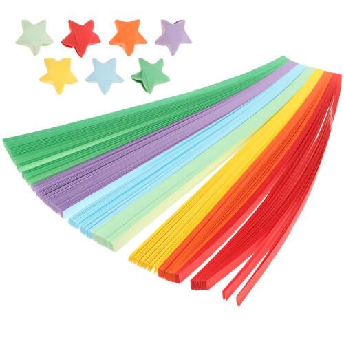 Papier Pliage Coloré Origami Étoile Pour Bricolage 1
