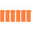 6Pcs Plastic Cutter Protective Sleeves Orange for Outdoor Camping Use 4