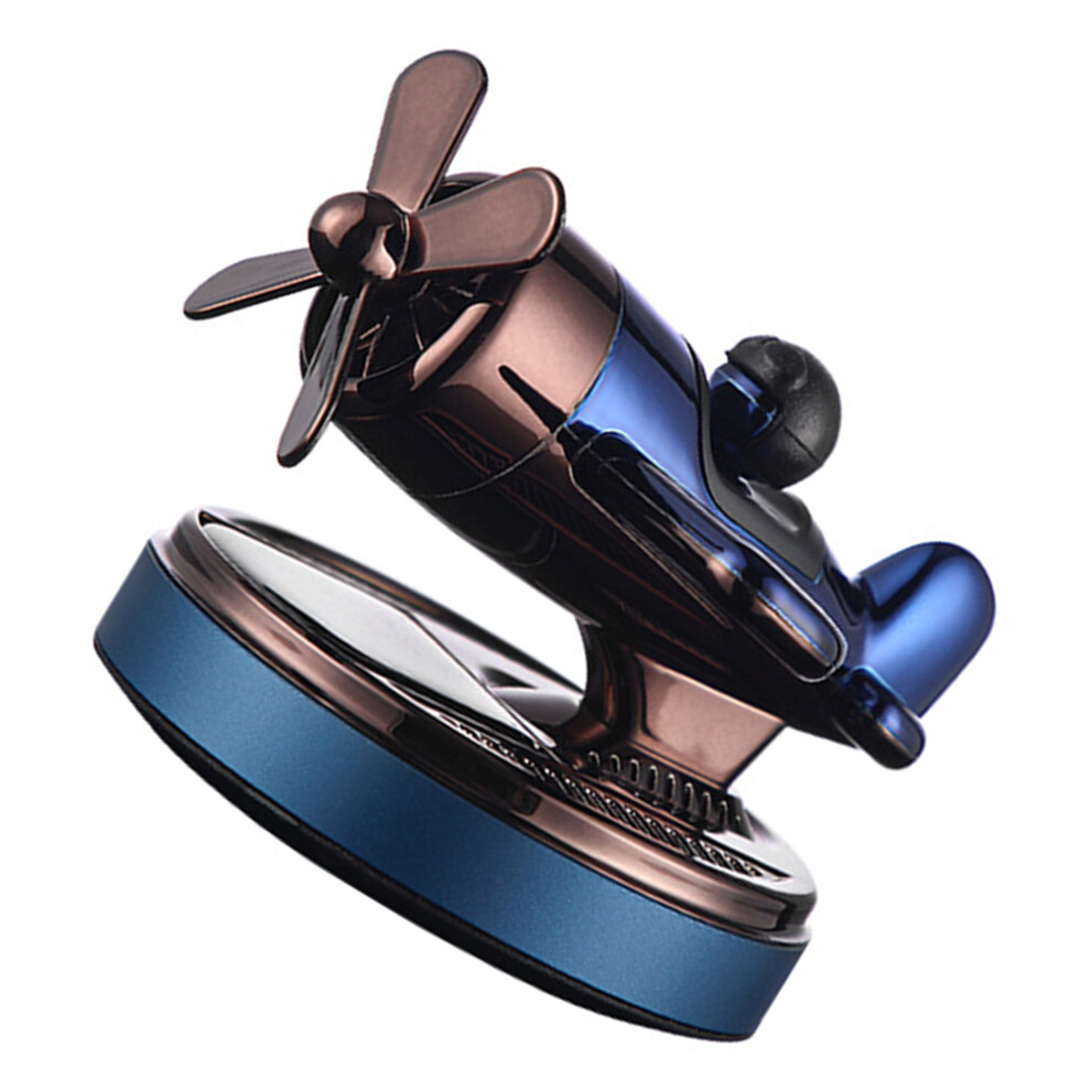 3Pcs Solar Aircraft Car Air Freshener Aromatherapy Diffuser Blue 3633977989787