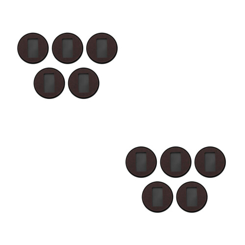 10Pièces Coupelles Feutre Pour Roulettes Noir 2