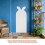 White Adhesive Bunny Ear Whiteboard Label Reusable for Home Decor 9