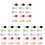 45Pcs Assorted Color Lens Case Double Boxes for Daily Usage 2