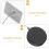 3Pièces Verrous Câble Anti-Perte Acier, Fermeture Sécurisée ABS Noire 7