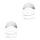 2Pcs Outdoor Stainless Steel Camera Sun Rain Shield Silver 10