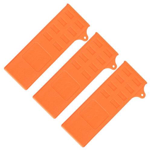 6Pcs Plastic Cutter Protective Sleeves Orange for Outdoor Camping Use 1