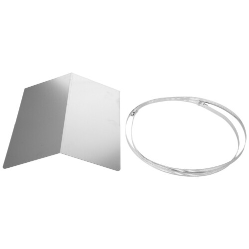 2Pcs Outdoor Stainless Steel Camera Sun Rain Shield Silver 1