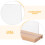 2Sets Clear Acrylic Tabletop Menu Stands with Wooden Base for Home Use 8