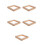 5Pcs Wooden Square Weaving Loom Mini Knitting Board for Creative DIY 3