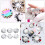 12Pièces Plaques Nail Art Acier Noir Stencils DIY 6
