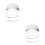 2Pcs Outdoor Stainless Steel Camera Sun Rain Shield Silver 4