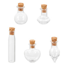 100Pièces Bouteilles À En Verre Transparent Bouchon En Liège