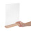 2Sets Clear Acrylic Tabletop Menu Stands with Wooden Base for Home Use 4