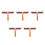 5Pcs Soft Rubber Ink Rollers for Printmaking Crafting Glue Application 6