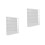 2Pièces Vitrine Blanche 5 Niveaux Pour Modèles Miniatures 5