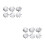 12Pièces Plaques Nail Art Acier Noir Stencils DIY 10