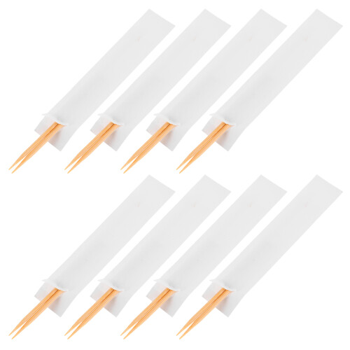 Smooth Finish Bamboo Toothpicks Individually Wrapped for Home