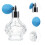 Glass Perfume Bottle Blue Refillable Spray Elegant Storage Bottle 8