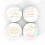 4Pcs Round Iron Tin Boxes White Marble Pattern Party Favor Candy Boxes 5