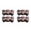 4Pcs Candy Tin Storage Boxes Vintage Metal Tins Lids Multi 4