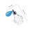 Glass Perfume Bottle Blue Refillable Spray Elegant Storage Bottle 2