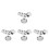 24Pcs Reusable Silver Coasters Metal Table Protectors 8