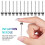 80Pcs Multi-Function Air Pump Needles Copper Silver for Sports Balls 8