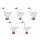 5Pcs White Plastic Goose Figurine Realistic Desktop Home Decor Craft 8