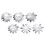 12Pièces Plaques Nail Art Acier Noir Stencils DIY 2