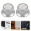 16Pcs Silver Rotary Volume Knobs Plastic for Home Theater and Audio 10