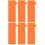 6Pcs Plastic Cutter Protective Sleeves Orange for Outdoor Camping Use 7