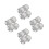 16Pcs Silver Rotary Volume Knobs Plastic for Home Theater and Audio 6