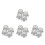 16Pcs Silver Rotary Volume Knobs Plastic for Home Theater and Audio 8