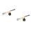 2Pièces Statue Métal Beige Mécanisme À Ressort Pour Déco Bureau 6