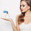 Glass Perfume Bottle Blue Refillable Spray Elegant Storage Bottle 4