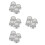 16Pcs Silver Rotary Volume Knobs Plastic for Home Theater and Audio 9