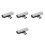 4Pcs Silver Type Adapter for Headphones with Charging Support 5