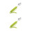 2Pcs Olive Green Adaptive Spoons for Elderly Anti-Shake Silicone Grip 8