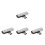 4Pcs Silver Type Adapter for Headphones with Charging Support 8