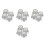 16Pcs Silver Rotary Volume Knobs Plastic for Home Theater and Audio 3