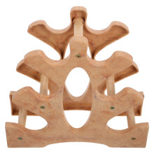 4Pcs Durable Brown Plastic Dumbbell Rack Weight Storage Stand for Gym