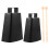 4Sets Lightweight Black Cowbell with Stick Kids Hand Percussion 1