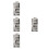 4Pcs Plastic Abandoned Ruins Model Buildings for Train Set Diorama 3