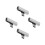 4Pcs Silver Type Adapter for Headphones with Charging Support 9