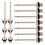 80Pcs Multi-Function Air Pump Needles Copper Silver for Sports Balls 2
