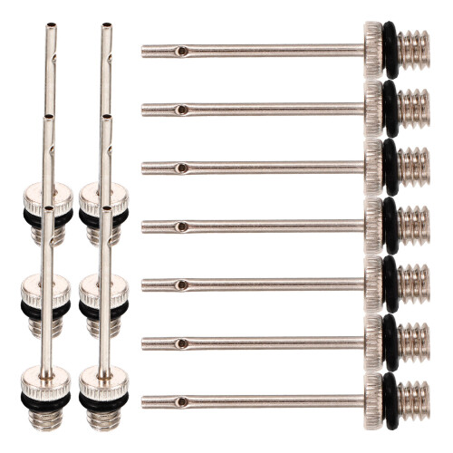 80Pcs Multi-Function Air Pump Needles Copper Silver for Sports Balls 1
