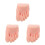 3Pcs Reusable Silicone Nail Practice Foot Model Beige for Pedicure 5