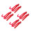 8Pièces Crochet Support Extincteur Rouge Métal Durable Stable 8
