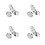 24Pcs Reusable Silver Coasters Metal Table Protectors 7