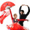 4Pcs Red Handheld Foldable Fan Chinese Fan for Tai Chi Performance 4